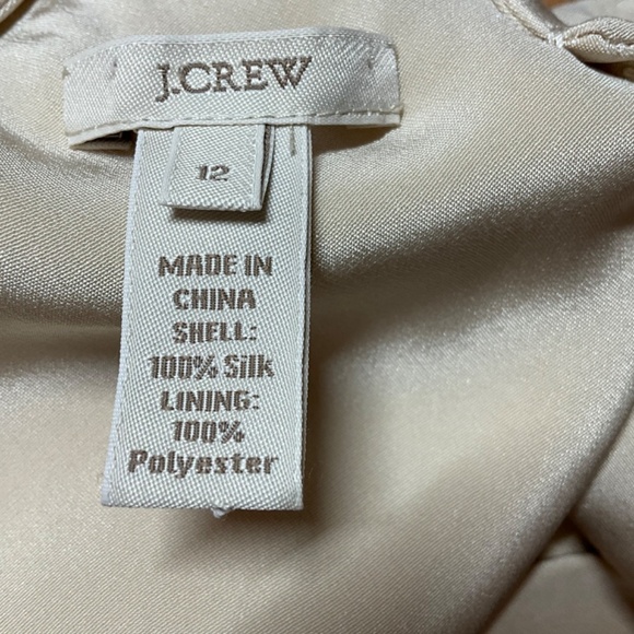 Genuine Silk J. Crew Cream Midi Dress - Picture 5 of 8